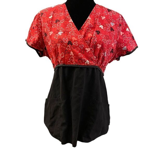 Disney Tops - The Wonderful World of Disney Mickey Mouse Scrub Top‎ Sz M